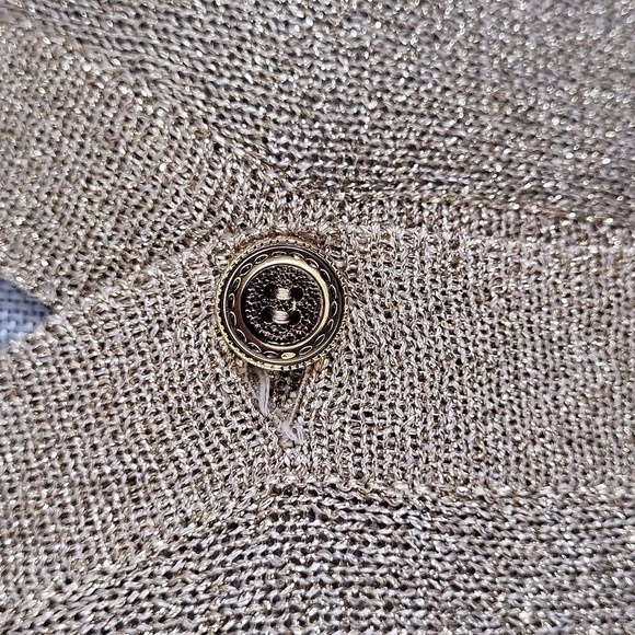 Hudson's Bay Company Vintage Gold Metallic Cardigan - Picture 5 of 12